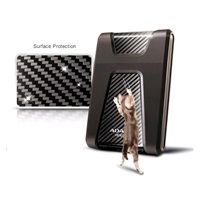 ADATA Externí HDD 2TB 2,5" USB 3.1 DashDrive Durable HD650, černý (gumový, nárazu odolný)