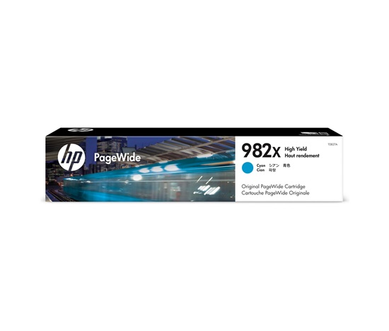 HP 982X High Yield Cyan Original PageWide Cartridge (16,000 pages)