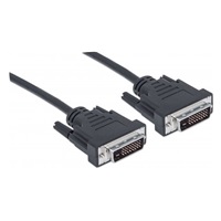 MANHATTAN kabel DVI-D Dual Link Male to DVI-D Dual Link Male, Black, 3 m