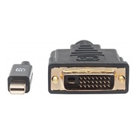 MANHATTAN kabel Mini DisplayPort 1.2a Male to DVI-D 24+1 Male, 1.8 m, černý