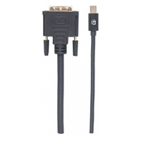 MANHATTAN kabel Mini DisplayPort 1.2a Male to DVI-D 24+1 Male, 1.8 m, černý