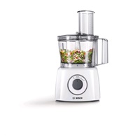 Bosch MCM 3200 W MultiTalent 3 bílá food processor, 800 W, 2.3 l mísa, 30+ funkcí,SmartStorage, nerezové příslušenství