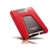 ADATA Externí HDD 2TB USB 3.1 DashDrive Durable HD650, červený (gumový, nárazu odolný)