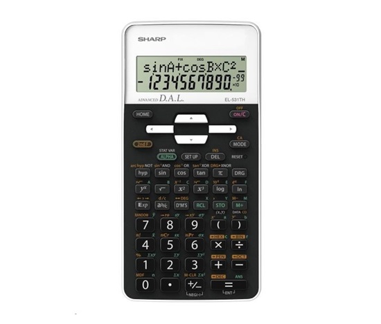 SHARP kalkulačka - EL531THWH - bílá - box