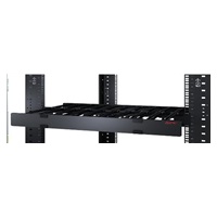 APC Horizontal Cable Manager, 1U x 4" Deep, Single-Sided with Cover