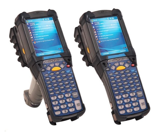 Motorola/Zebra terminál MC9200 GUN, WLAN, 1D, 512MB/2GB, 28 key, WE, BT