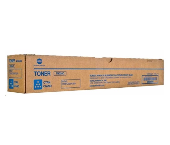 Minolta Toner TN-324C, azurový do bizhub C258, C308, C368 (26k)