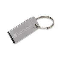 VERBATIM Flash Disk 16GB Metal Executive, USB 2.0, stříbrná