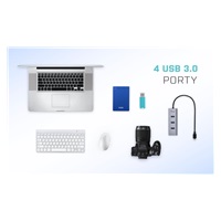 i-tec USB-C Metal 4-portový HUB