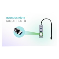 i-tec USB-C Metal 4-portový HUB