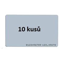ISO karta 10-pack , RFID 125kHz EM4200, RO, vytisknuté číslo tagu na kartě