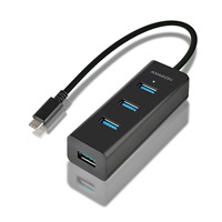 AXAGON HUE-S2C, 4x USB 3.0 CHARGING hub, złącze zasilania micro USB, kabel USB-C 40cm