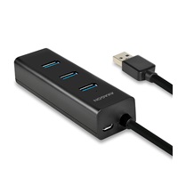 AXAGON HUE-S2BP, 4x USB 3.0 CHARGING hub, w komplecie zasilacz sieciowy, kabel USB-A 1,2m