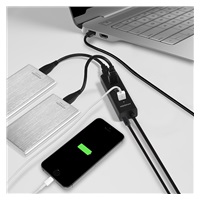 AXAGON HUE-S2BP, 4x USB 3.0 CHARGING hub, w komplecie zasilacz sieciowy, kabel USB-A 1,2m