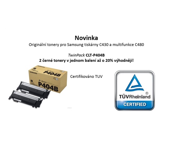 HP - Samsung CLT-P404B 2-pk Blk Toner Crtg (1,500 / 1,500 pages)