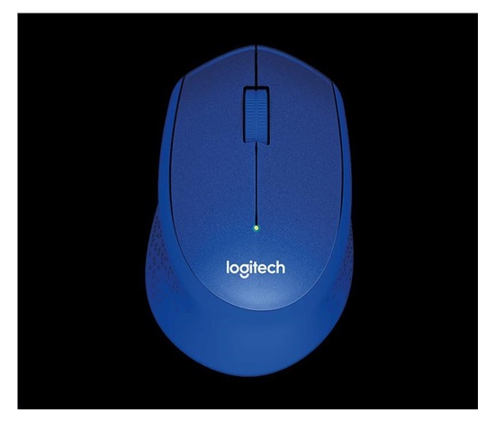 Logitech Wireless Mouse M330 Silent Plus, blue