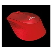 Logitech Wireless Mouse M330 Silent Plus, red