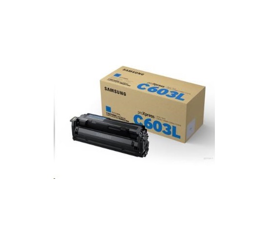 HP - Samsung CLT-C603L High Yield Cyan Toner Cartridge (10,000 pages)