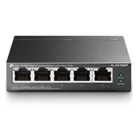 TP-Link switch TL-SG1005P (5xGbE, 4xPoE+, 65W, fanless)