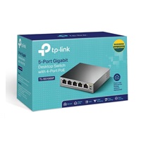 TP-Link switch TL-SG1005P (5xGbE, 4xPoE+, 65W, fanless)