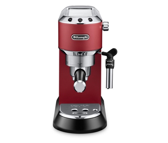 Delonghi Dedica pákový kávovar, červená