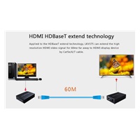 PremiumCord HDMI HDbaseT extender Ultra HD 4k x 2k na 70m přes Cat5e/Cat6