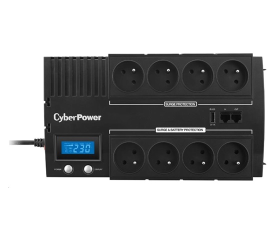 CyberPower BRICs Series II SOHO LCD UPS 1000VA/600W, české zásuvky - Poškozený obal - BAZAR