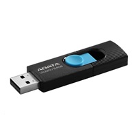ADATA Flash Disk 64GB UV220, USB 2.0 Dash Drive, černá/modrá