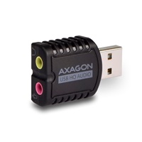 AXAGON ADA-17, USB 2.0 - zewnętrzna karta dźwiękowa HQ MINI, 96kHz/24-bit stereo, wejście USB-A