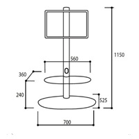Elegantní televizní stojan - OMB Screen Tower