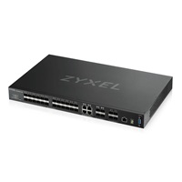 Zyxel XGS4600-32F L3 Managed Switch, 24x SFP, 4x RJ45/SFP, 4x 10G SFP+, stackable, dual PSU