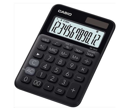 CASIO kalkulačka MS 20UC BK, Stolní kalkulátor