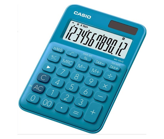 CASIO kalkulačka MS 20UC BU, Stolní kalkulátor