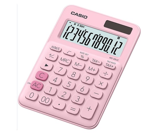 CASIO kalkulačka MS 20UC PK, Stolní kalkulátor