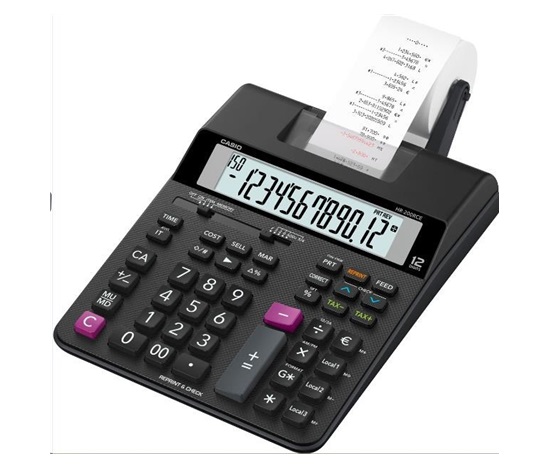 CASIO kalkulačka HR 200 RCE, Tiskový klakulátor
