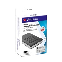 VERBATIM Externí HDD 1TB Incl.KEYPAD USB3.1 USB 3.0 GDPR