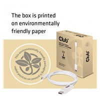 Club3D Adaptér USB 3.1 typ C na DisplayPort 1.2 4K60Hz UHD 1,2m (M/M)