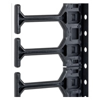 TRITON vertikální vyvazovací panel 42U, jednořadý, pro rozvaděče šířky 600/800mm z řady RMA, RZA, RDA, RTA, RYA, černý