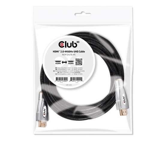 Club3D Kabel HDMI 2.0, High Speed 4K60Hz UHD (M/M), 5m