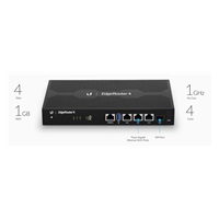 UBNT EdgeMAX EdgeRouter 4 [1GHz quad-core CPU, 1GB RAM, EdgeOS, 3 gigabitové porty + 1xSFP slot, fanless]