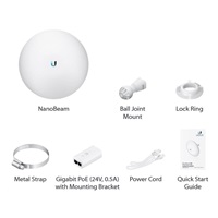 UBNT airMAX NanoBeam 2AC 2x13dBi [AP/Client, 2.4GHz, 2x13dBi, 10/100/1000 Ethernet, airMAX ac]
