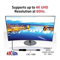 Club3D DISPLAY PORT 1.4 MALE TO HDMI 2.0a FEMALE 4K 60HZ UHD/ 3D ACTIVE ADAPTER - HDR SUPPORT