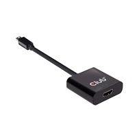 Club3D Adaptér aktivní mini DisplayPort 1.2 na HDMI 2.0 4K60Hz UHD, (M/F), 20cm