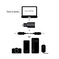 Club3D USB 3.1 TYPE C Male to USB 3.0 Type A Female adapter