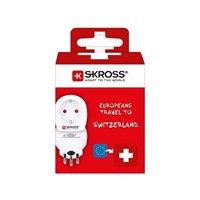SKROSS cestovní adaptér pro použití ve Švýcarsku, typ J
