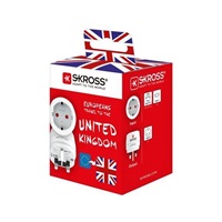 SKROSS cestovní adaptér UK pro použití ve Velké Británii, typ G