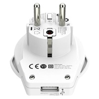 SKROSS cestovní adaptér Europe USB pro cizince v ČR, USB-A, 12W, typ E/F