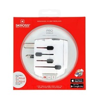 SKROSS cestovní adaptér PRO World, 6.3A max., uzemněný, vč. adaptéru pro ostatní vidlice, univerzální pro celý svět