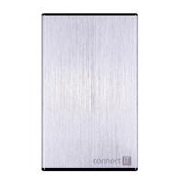 CONNECT IT externí box LITE pro HDD 2,5" SATA, USB 3.0 stříbrný