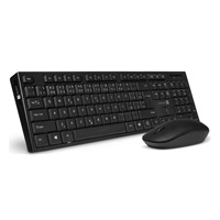 CONNECT IT Combo bezdrátová černá klávesnice + myš, CZ + SK layout
